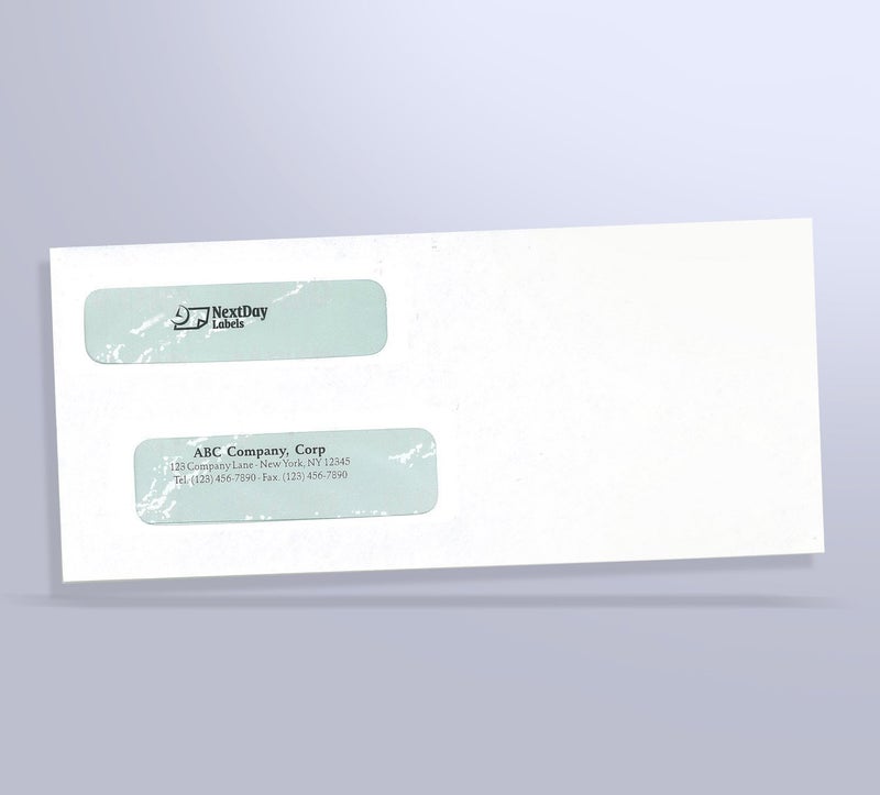 NextDayLabels - 100 ظرف أمان ذاتي الإغلاق مزدوج النافذة - متوافق مع QuickBooks وشيكات أخرى - Image 2